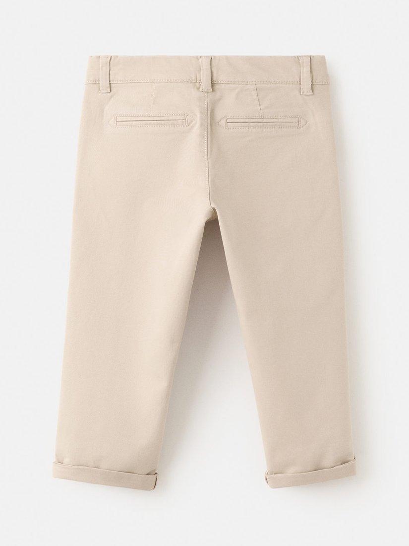 Product image 2 of 4, which shows Mango Kids' Chino Trousers, Light Beige, 12-18 months