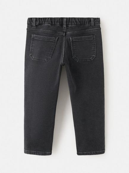 Mango Kids' Pablo Slim Drawstring Jeans - view 2, Black