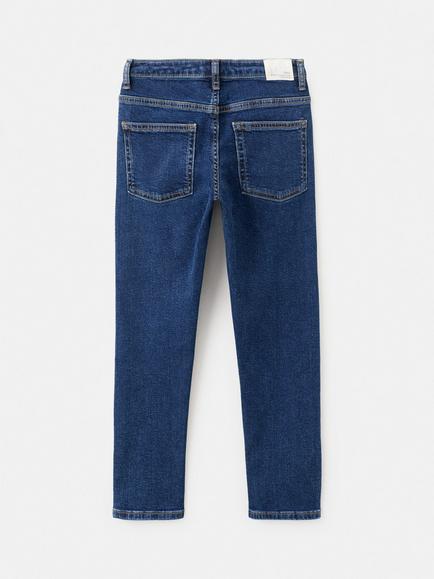 Mango Boys' Slim Fit Jeans, Open Blue - view 2, Open Blue