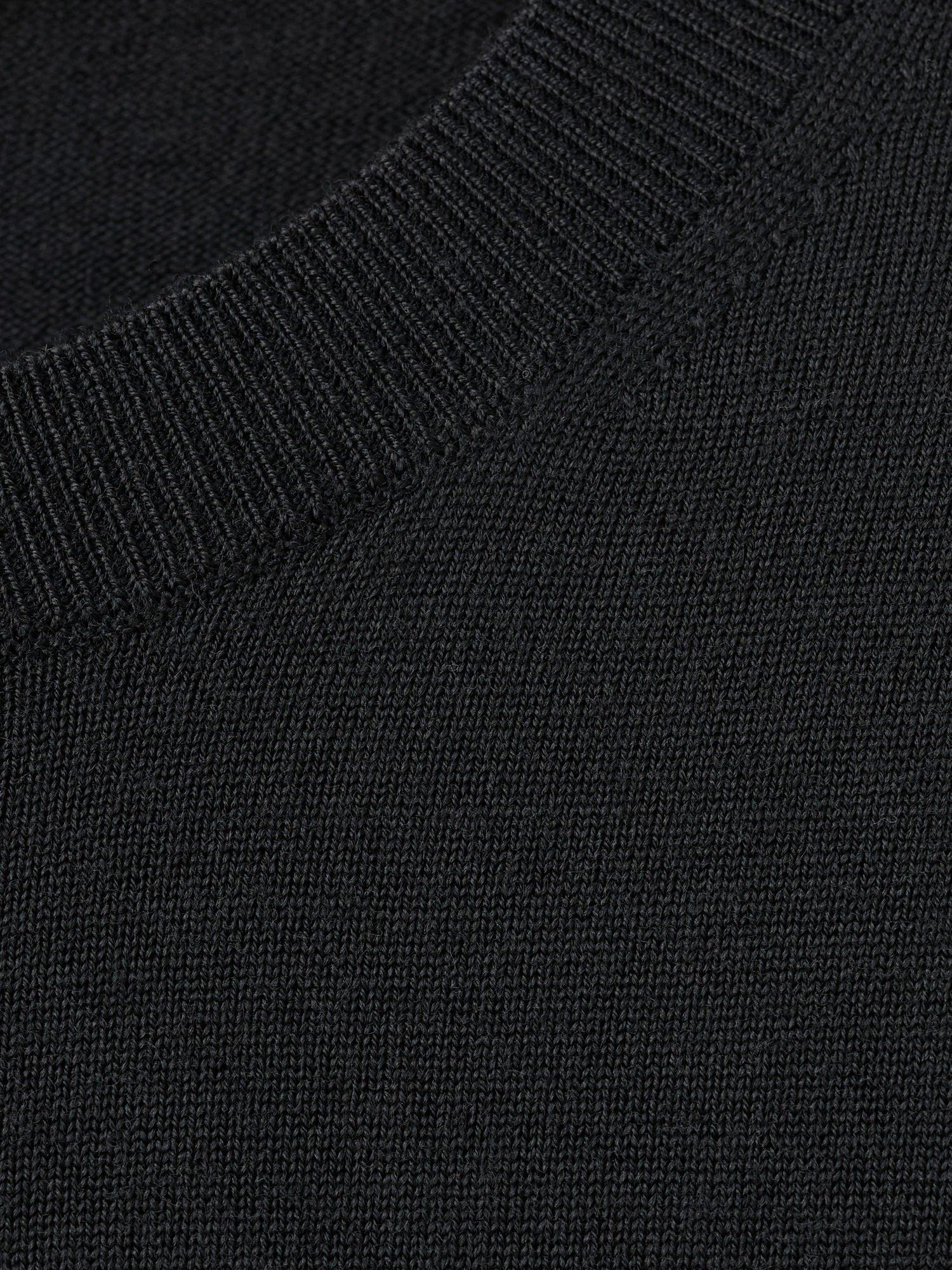 Product image 9 of 9, which shows Mango Willyc Merino Wool V-Neck Cardigan, Black, L