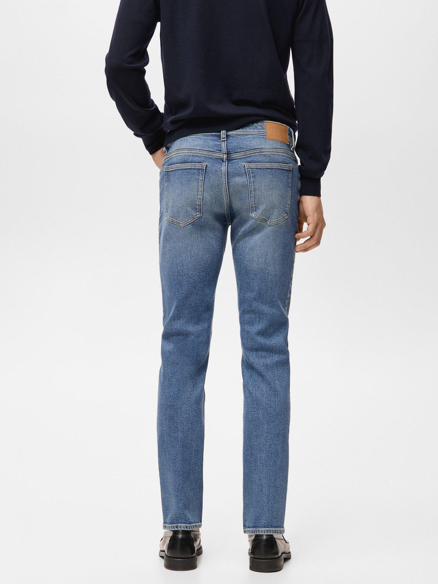 Product image 4 of 8, which shows Mango Jan Slim Fit Jeans, Blue, 29