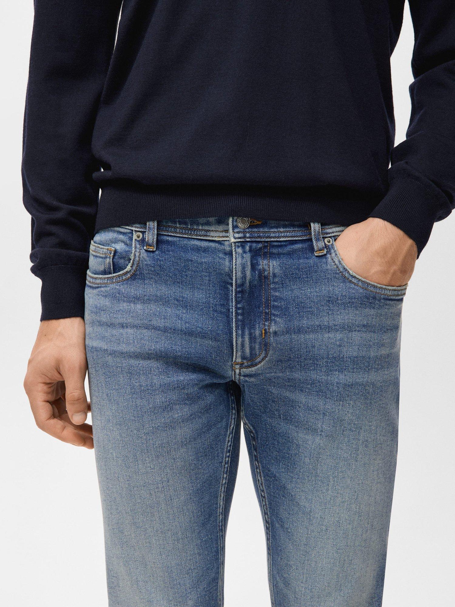 Product image 6 of 8, which shows Mango Jan Slim Fit Jeans, Blue, 29