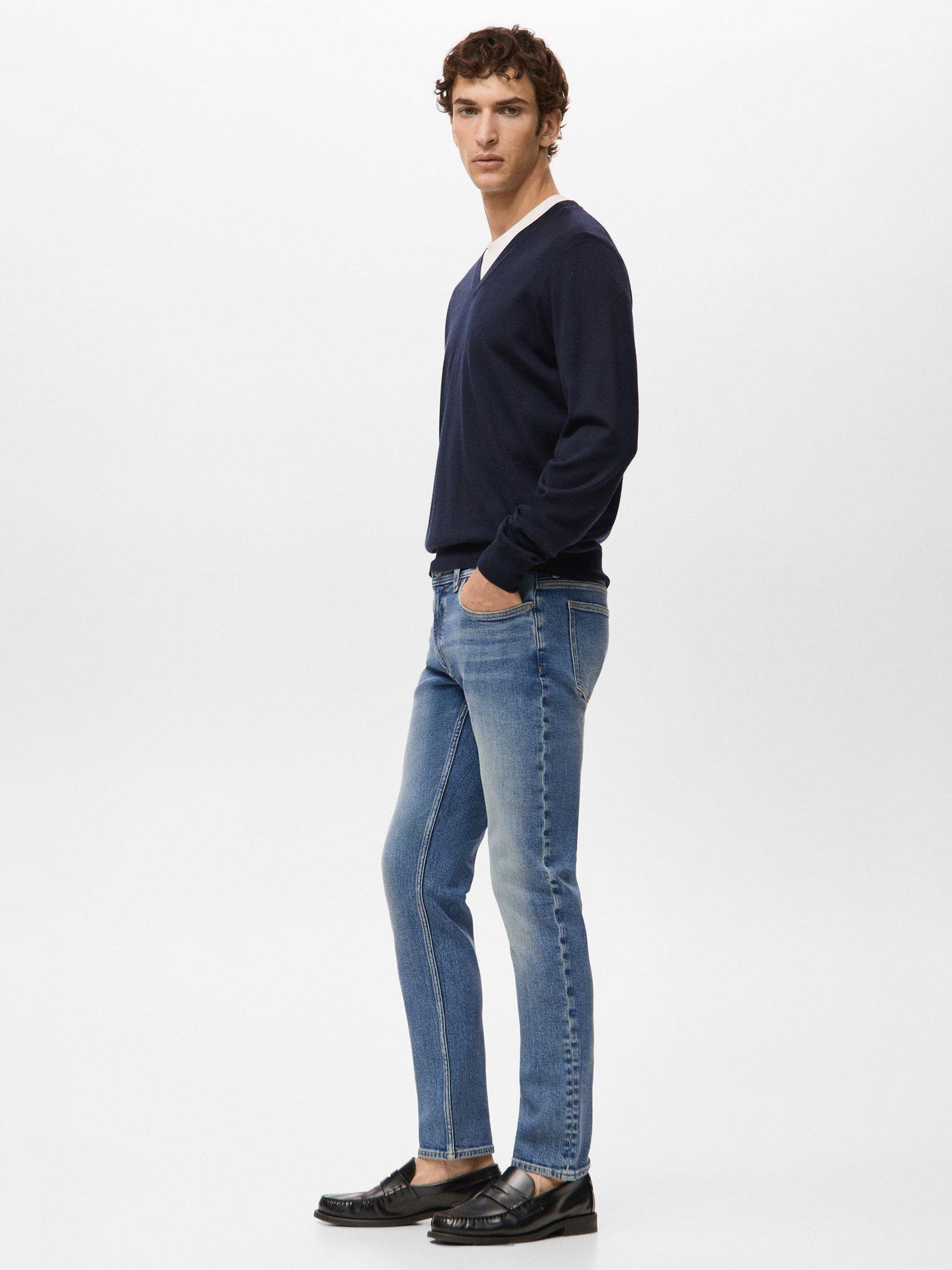 Product image 7 of 8, which shows Mango Jan Slim Fit Jeans, Blue, 29