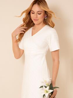 Alie Street Kayla Kimono Midi Dress, Ivory - view 2, Ivory