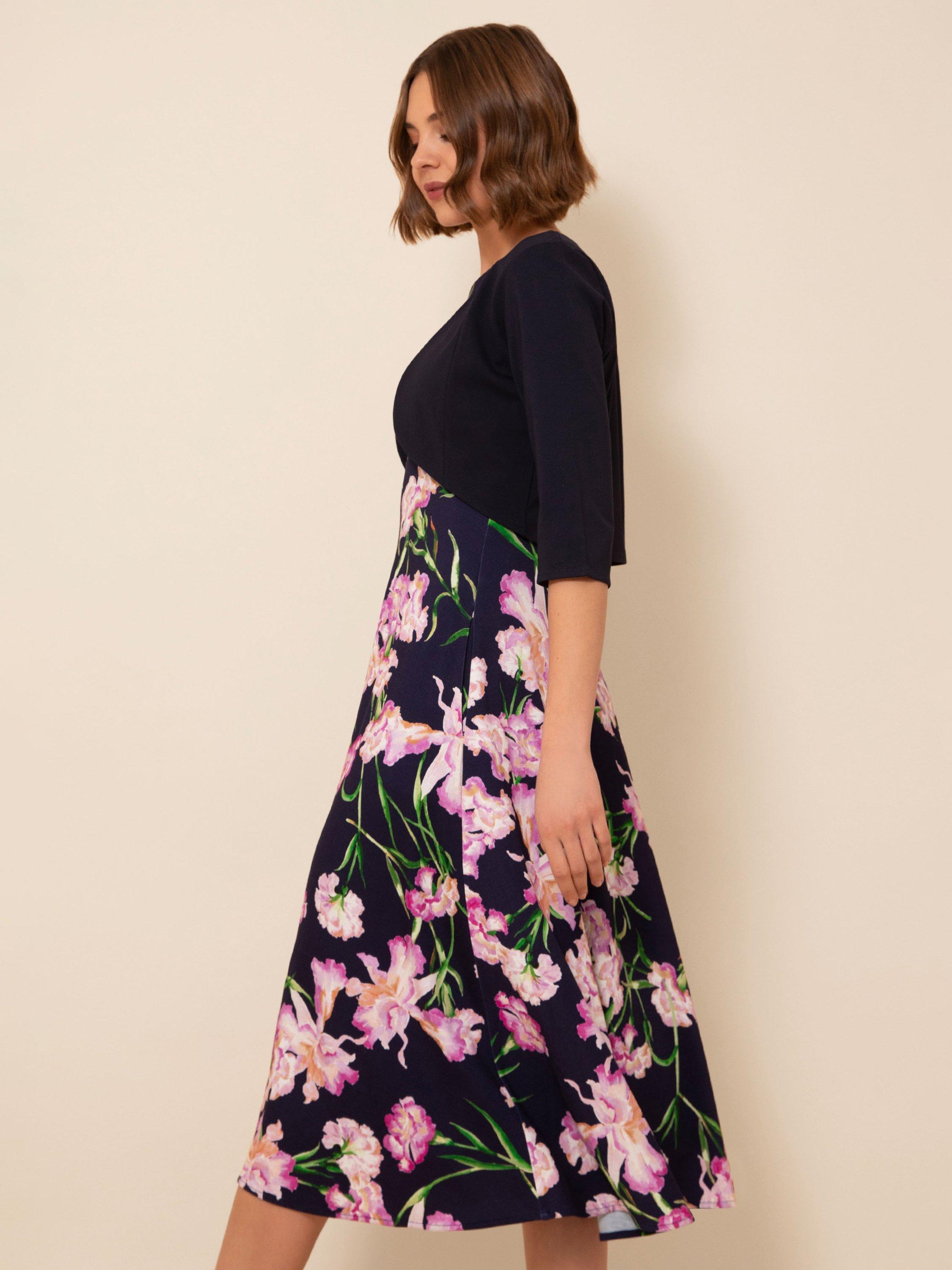 Product image 5 of 9, which shows Alie Street Freya Jersey Bolero, Navy, 6