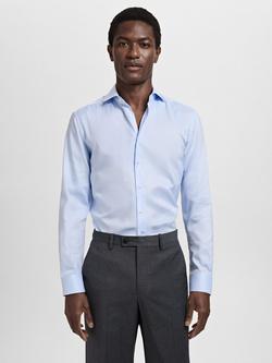 Mango Emporda Cotton Shirt, Pastel Blue, Pastel Blue