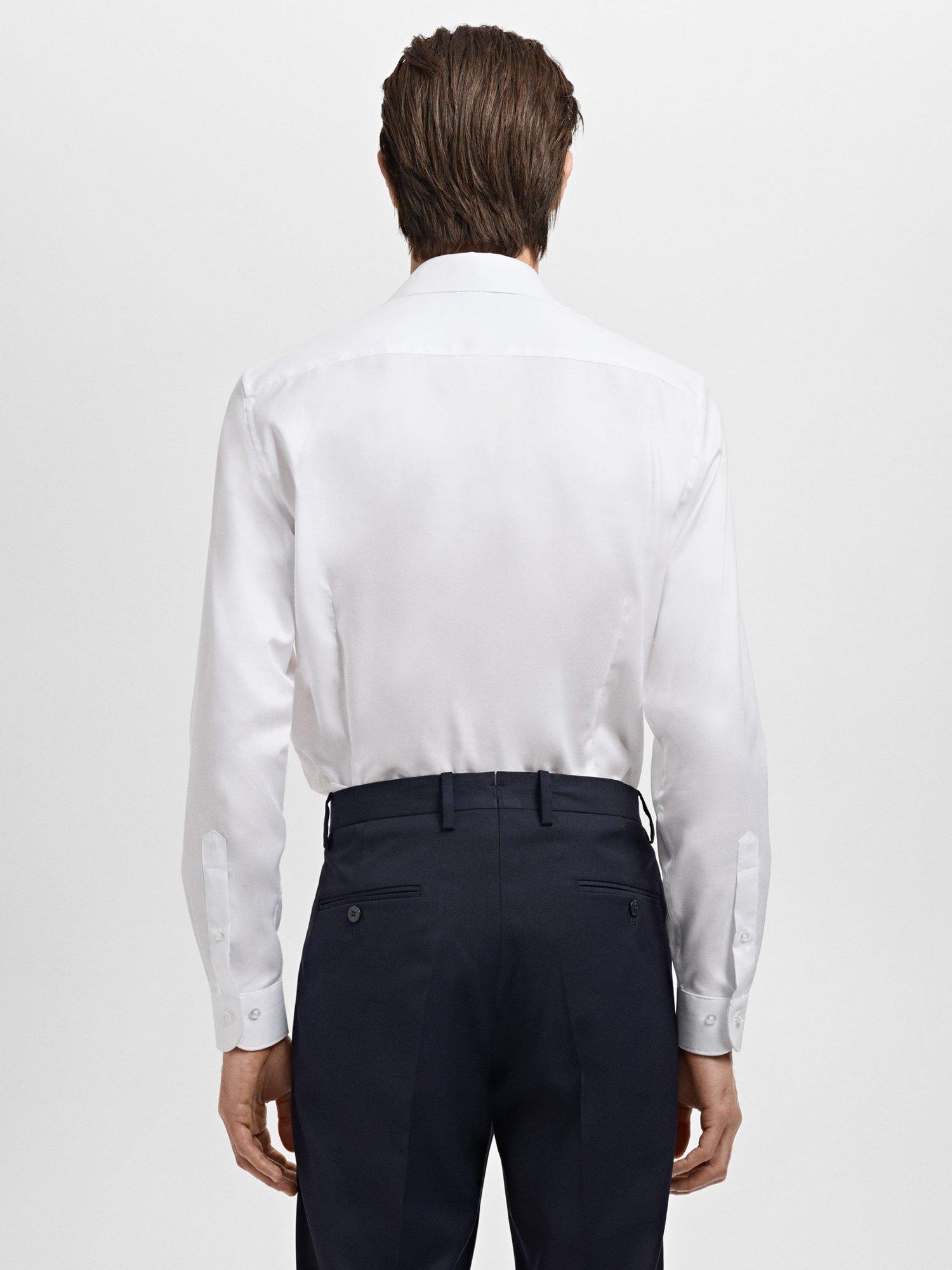 Product image 4 of 8, which shows Mango Marta Cotton Shirt, White, L
