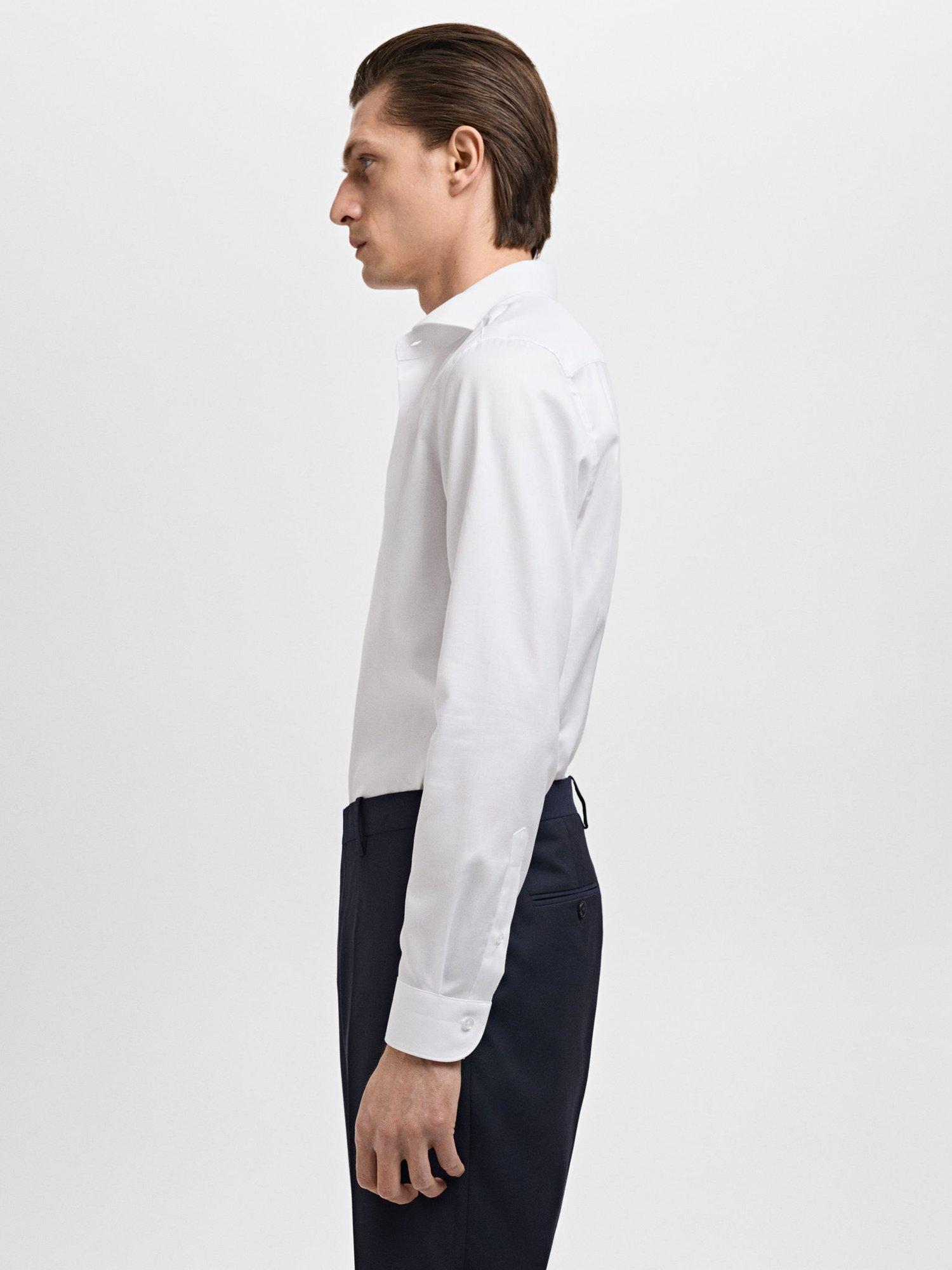 Product image 7 of 8, which shows Mango Marta Cotton Shirt, White, L