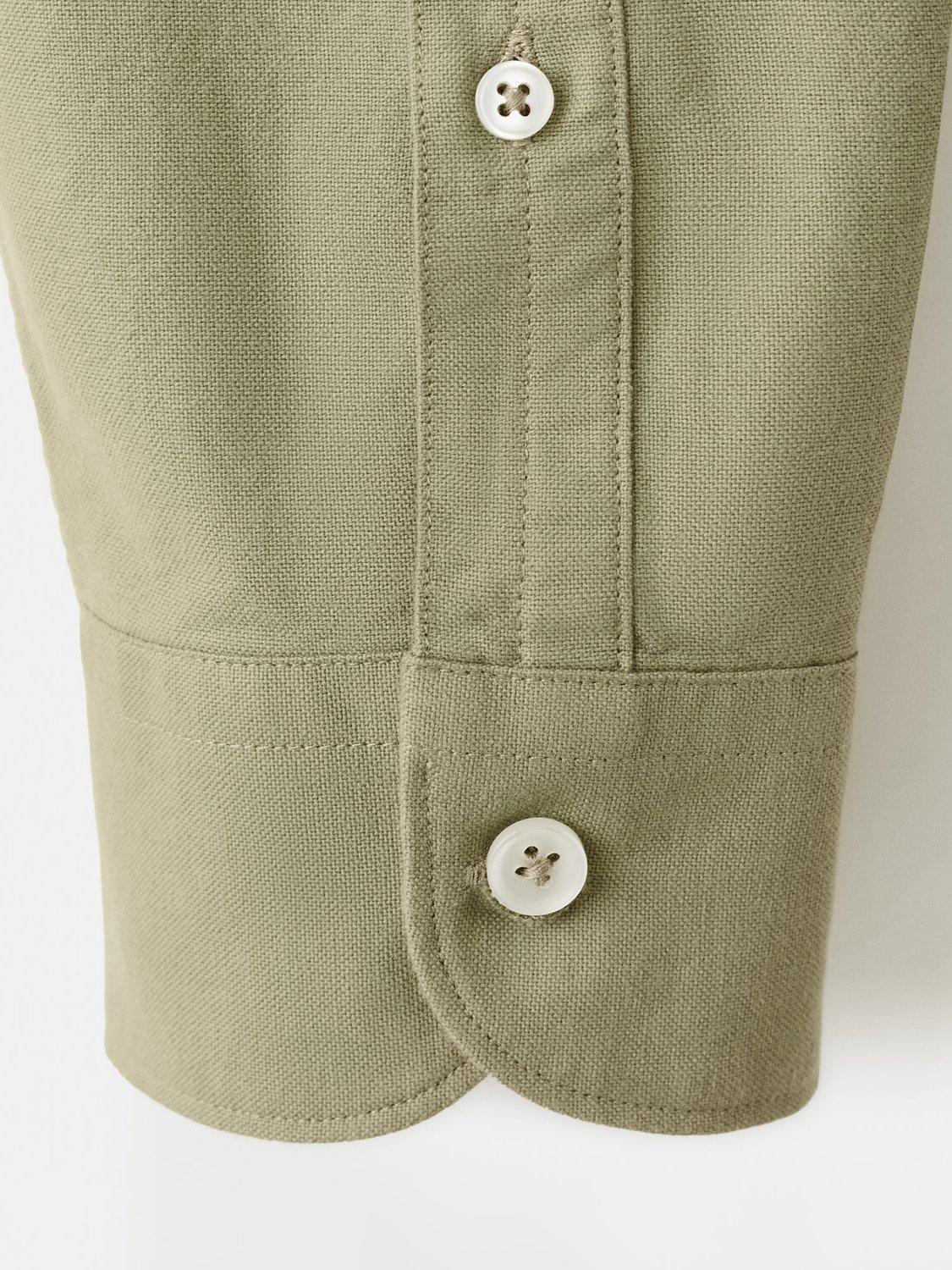 Product image 5 of 8, which shows Mango Cotton Oxford Shirt, Khaki, XS