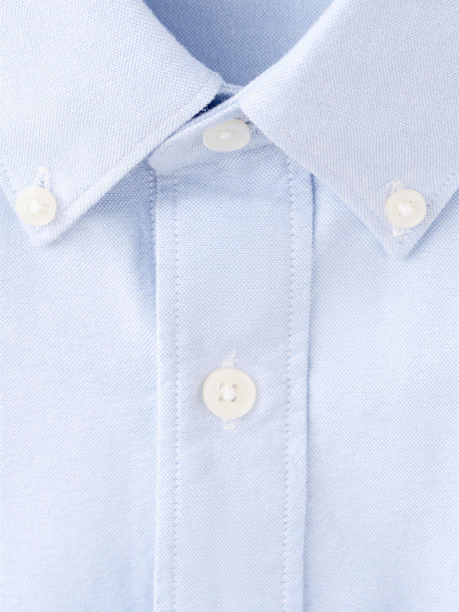 Product image 8 of 8, which shows Mango Cotton Oxford Shirt, Pastel Blue, XS
