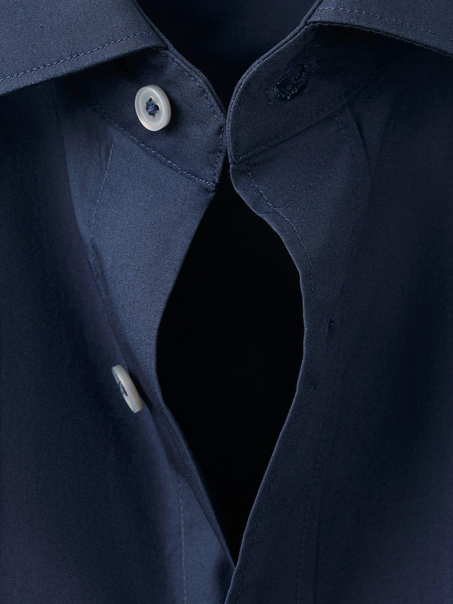 Product image 8 of 8, which shows Mango Play Cotton Shirt, Navy, XS