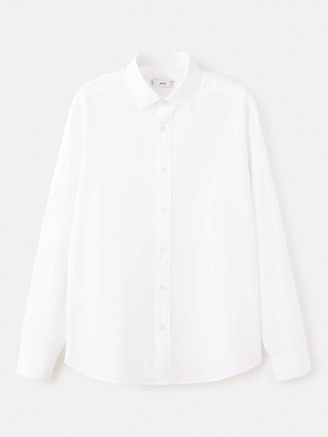 Product image 3 of 8, which shows Mango Play Cotton Shirt, White, XS