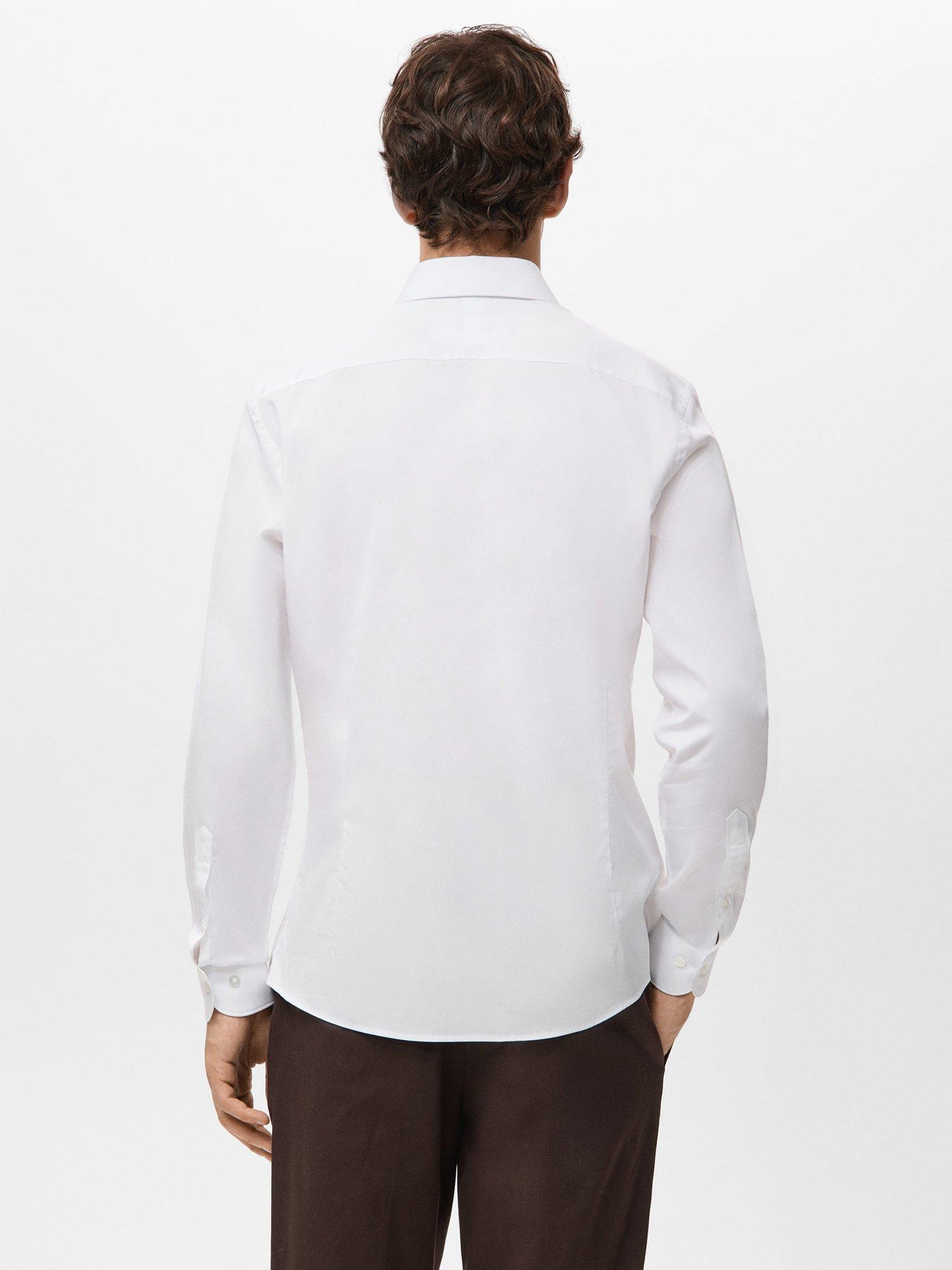 Product image 4 of 8, which shows Mango Play Cotton Shirt, White, XS