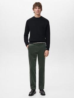 Mango Berdam Corduroy Trousers - view 2, Khaki