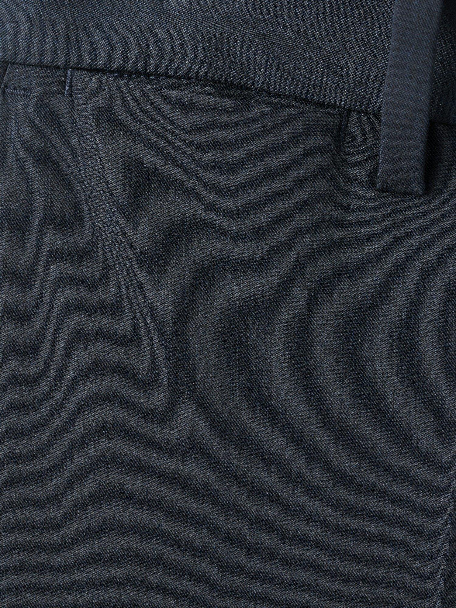 Product image 5 of 8, which shows Mango Bologna Cropped Trousers, Navy, 30