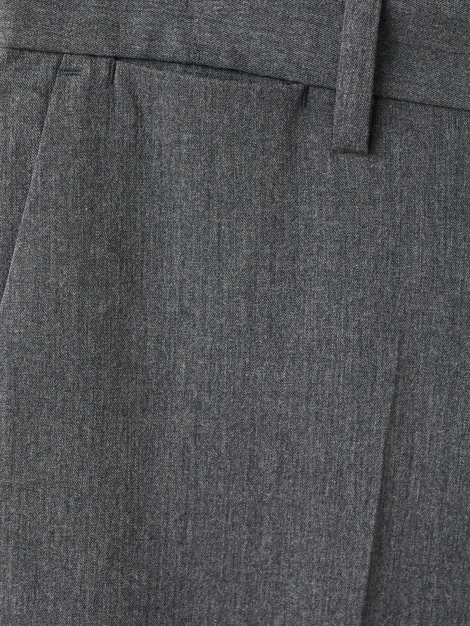 Product image 5 of 8, which shows Mango Bologna Cropped Trousers, Grey, 30