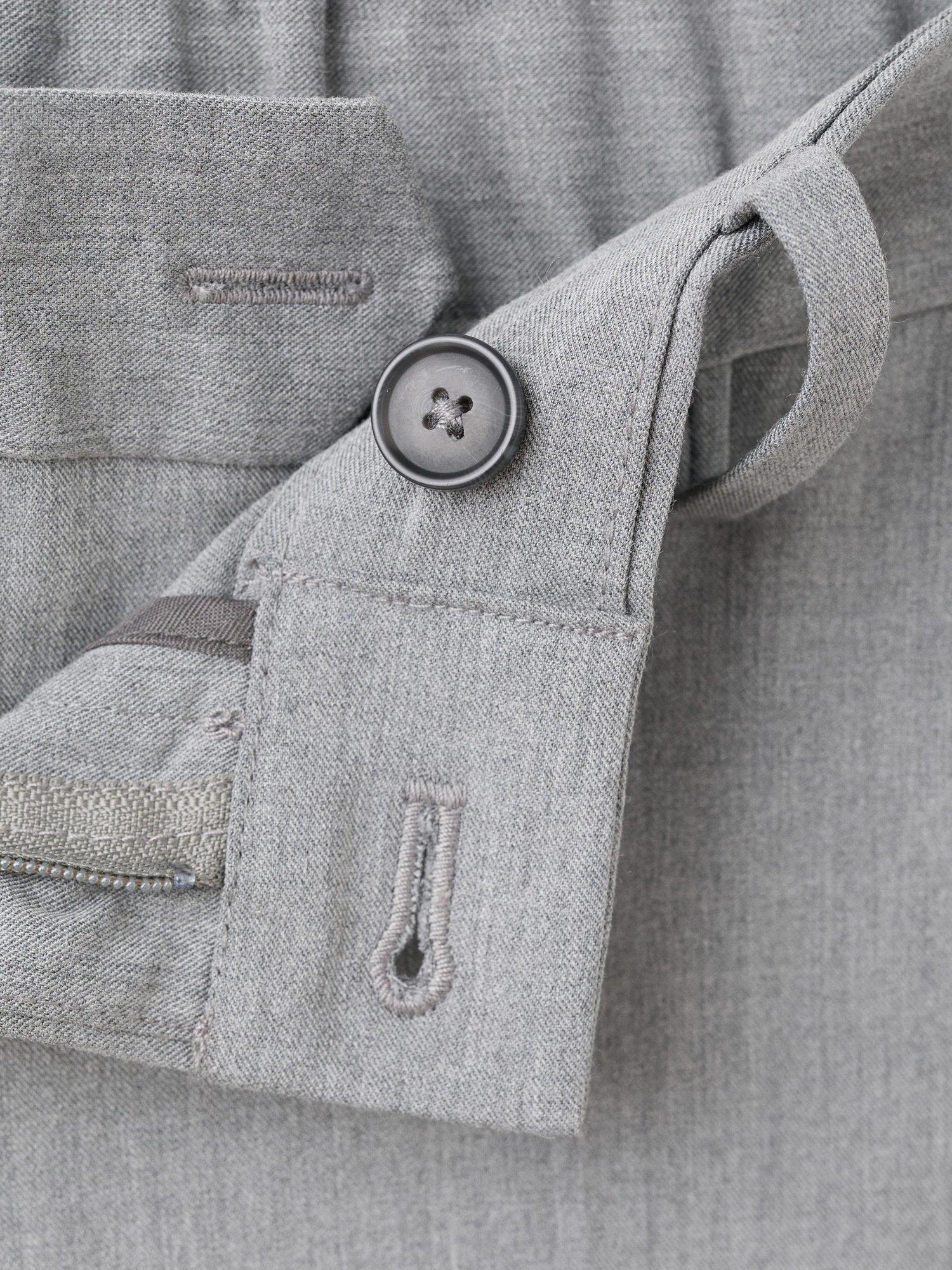 Product image 8 of 8, which shows Mango Bologna Cropped Trousers, Pastel Grey, 30