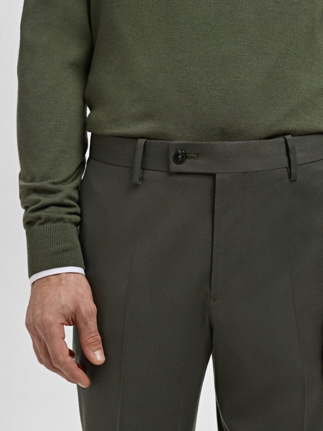 Product image 6 of 8, which shows Mango Milan Slim Fit Lightweight Trousers, Khaki, 30