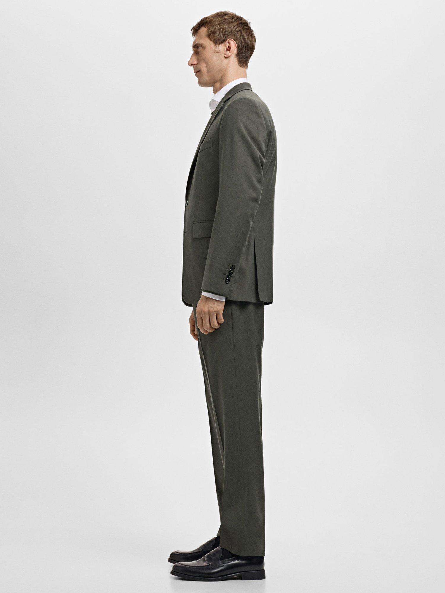 Product image 7 of 8, which shows Mango Milan Slim Fit Lightweight Trousers, Khaki, 30