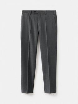 Mango Milan Slim Fit Lightweight Trousers, Grey