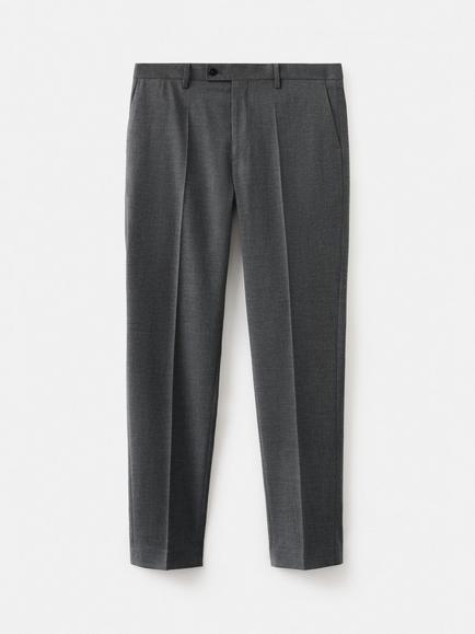 Mango Milan Slim Fit Lightweight Trousers, Grey