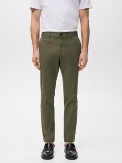 Mango Prato Straight Fit Chinos, Khaki
