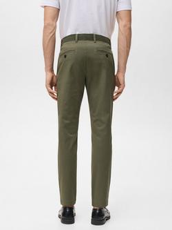 Mango Prato Straight Fit Chinos - view 2, Khaki