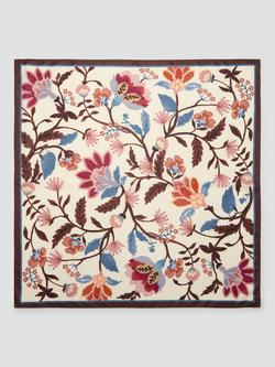 Mango Clavel Floral Scarf, Dark Brown, Dark Brown