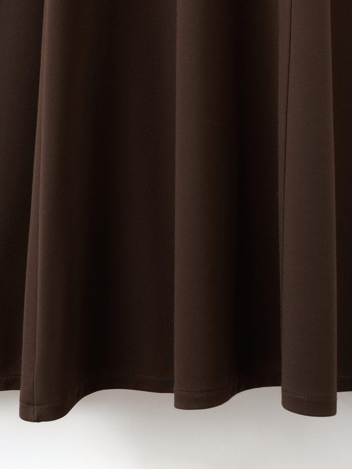 Product image 5 of 7, which shows Mango Peplos Scoop Neck Midi Dress, Brown, 10