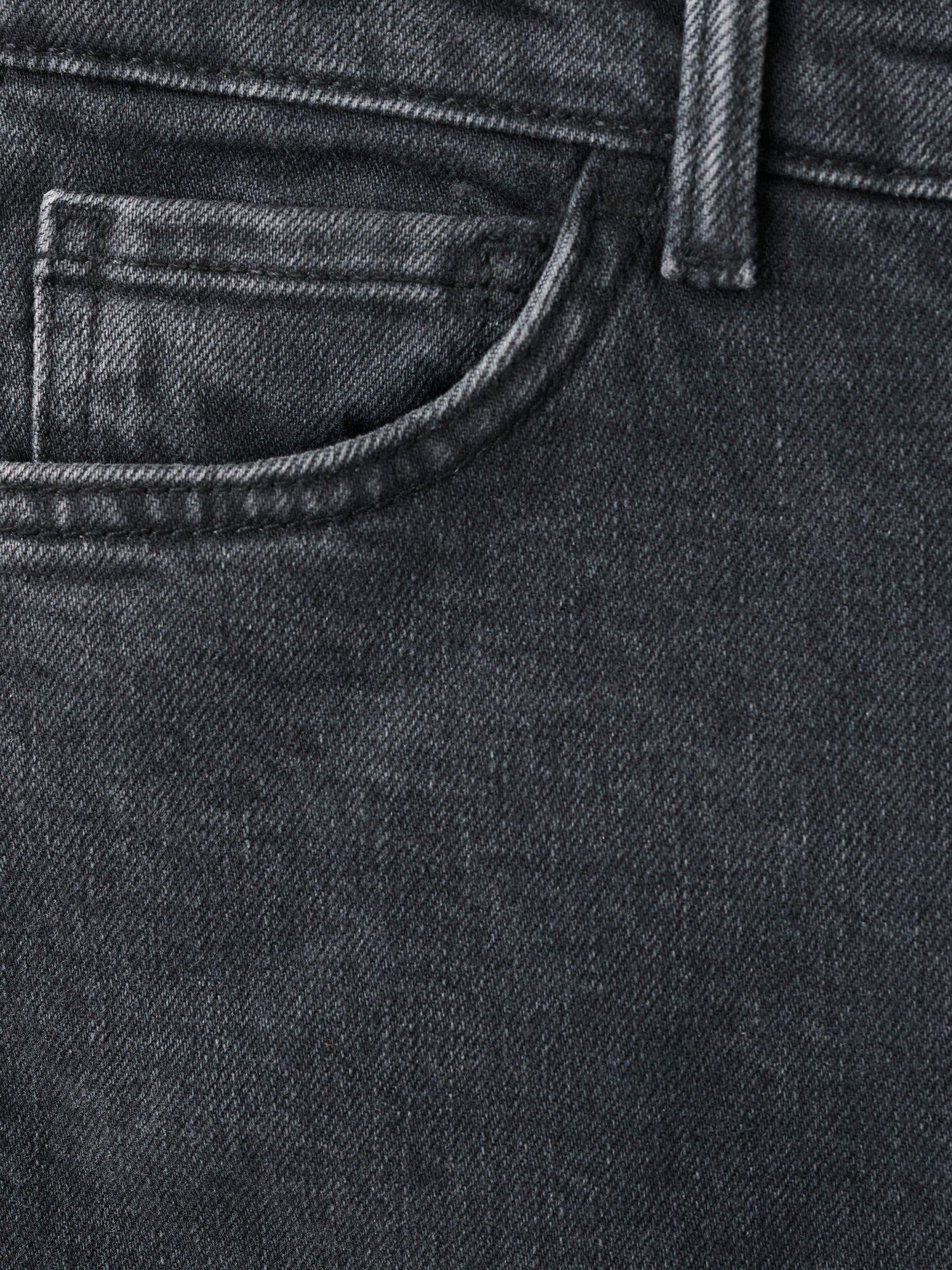 Product image 5 of 8, which shows Mango Claudia Slim Fit Cropped Jeans, Black, 10