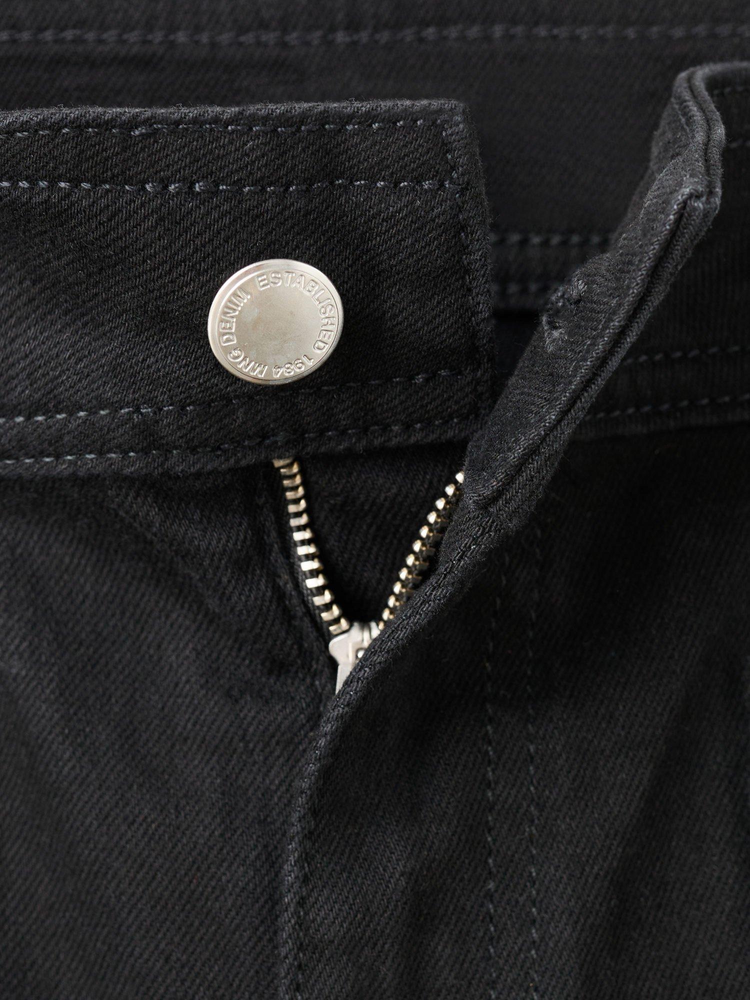 Product image 8 of 8, which shows Mango Jessie Wide Leg Jeans, Open Grey, 10