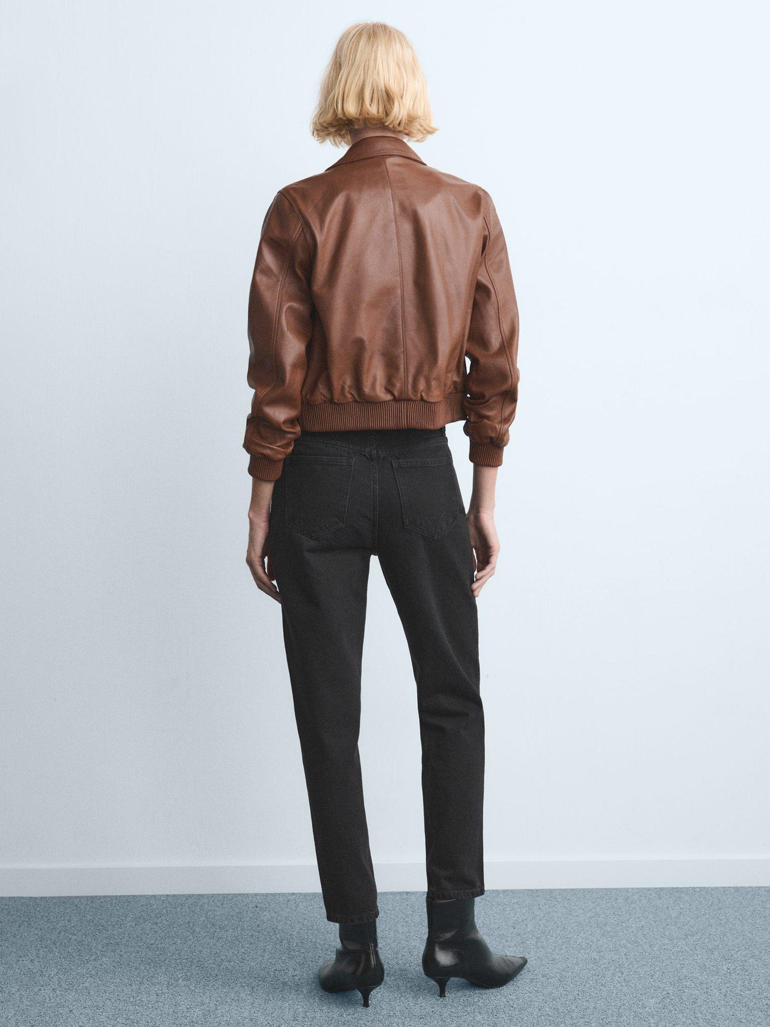 Product image 4 of 8, which shows Mango High Rise Mom Jeans, Open Grey, 10