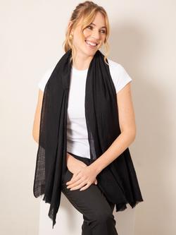 Alie Street Aurielle Wool Rich Scarf - view 2, Black