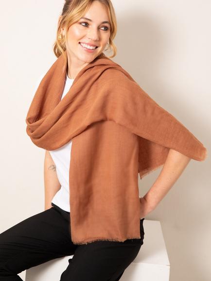 Alie Street Aurielle Wool Rich Scarf, Mocha Mousse