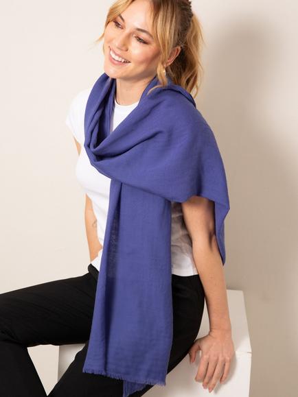 Alie Street Aurielle Wool Rich Scarf, Future Dusk