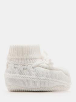 Mango Baby Patu Sock Booties, White, White