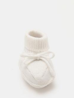 Mango Baby Patu Sock Booties, White - view 2, White