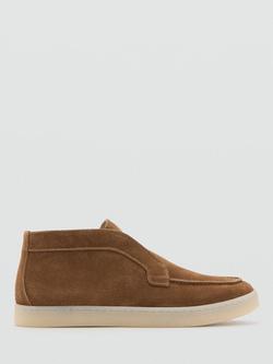 Mango Easy Suede Boots, Tan