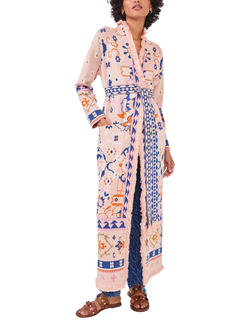 Hayley Menzies Desert Loom Duster Coat, Desert Loom - Pink, Desert Loom - Pink