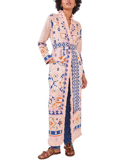 Hayley Menzies Desert Loom Duster Coat, Desert Loom - Pink, Desert Loom - Pink