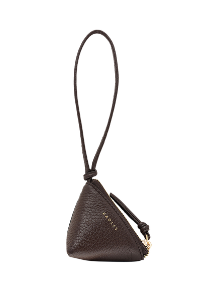 Radley Triangle Street Bag Charm, Dark Oak