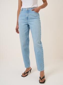 Nobody's Child High Rise Barrel Leg Jeans, Light Blue, Light Blue