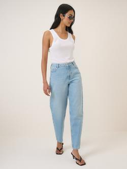 Nobody's Child High Rise Barrel Leg Jeans, Light Blue - view 2, Light Blue