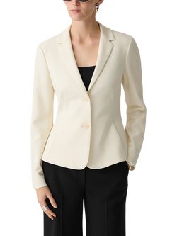 Theory Peplum Shaped Blazer, White - view 2, White