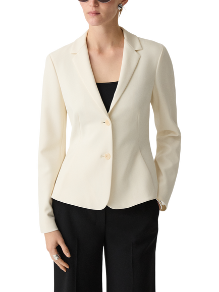 Theory Peplum Shaped Blazer, White - view 2, White