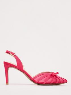 Phase Eight Grosgrain Strappy Court Shoes, Pink, Pink