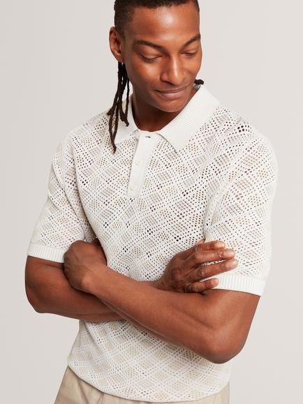 Ted Baker Helme Polo Shirt, Ecru - view 2, Ecru