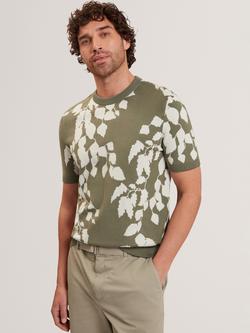 Ted Baker Alddat Crew Neck Cotton T-Shirt, Pl-green, Pl-green