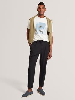 Ted Baker Cialdat Tapered Trousers, Black, Black