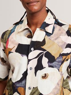 Ted Baker Langdon Short Sleeve Abstract Floral Print Shirt, Multi - view 2, Multi